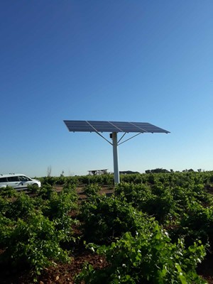 Panel solar de energía renovable