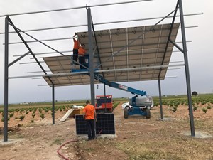 Panel solar con energía renovable